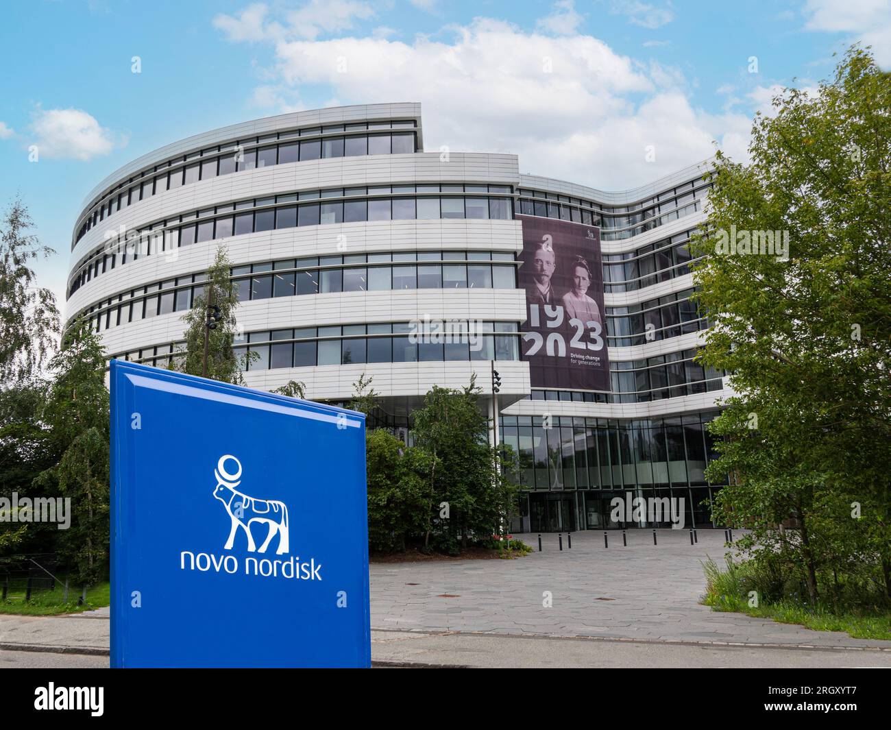 Corporate headquarters of Novo Nordisk. A pharmaceutical company