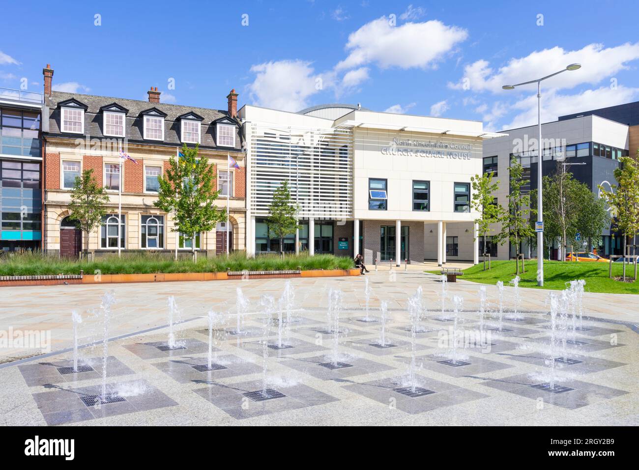 Scunthorpe North Lincolnshire Council building Church Square House Church Square Scunthorpe Lincolnshire England UK GB Europe Stock Photo