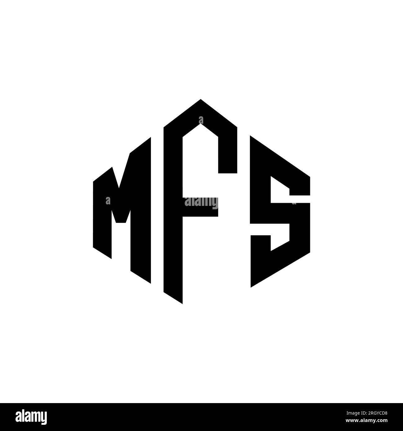 MFS letter logo design with polygon shape. MFS polygon and cube shape logo design. MFS hexagon