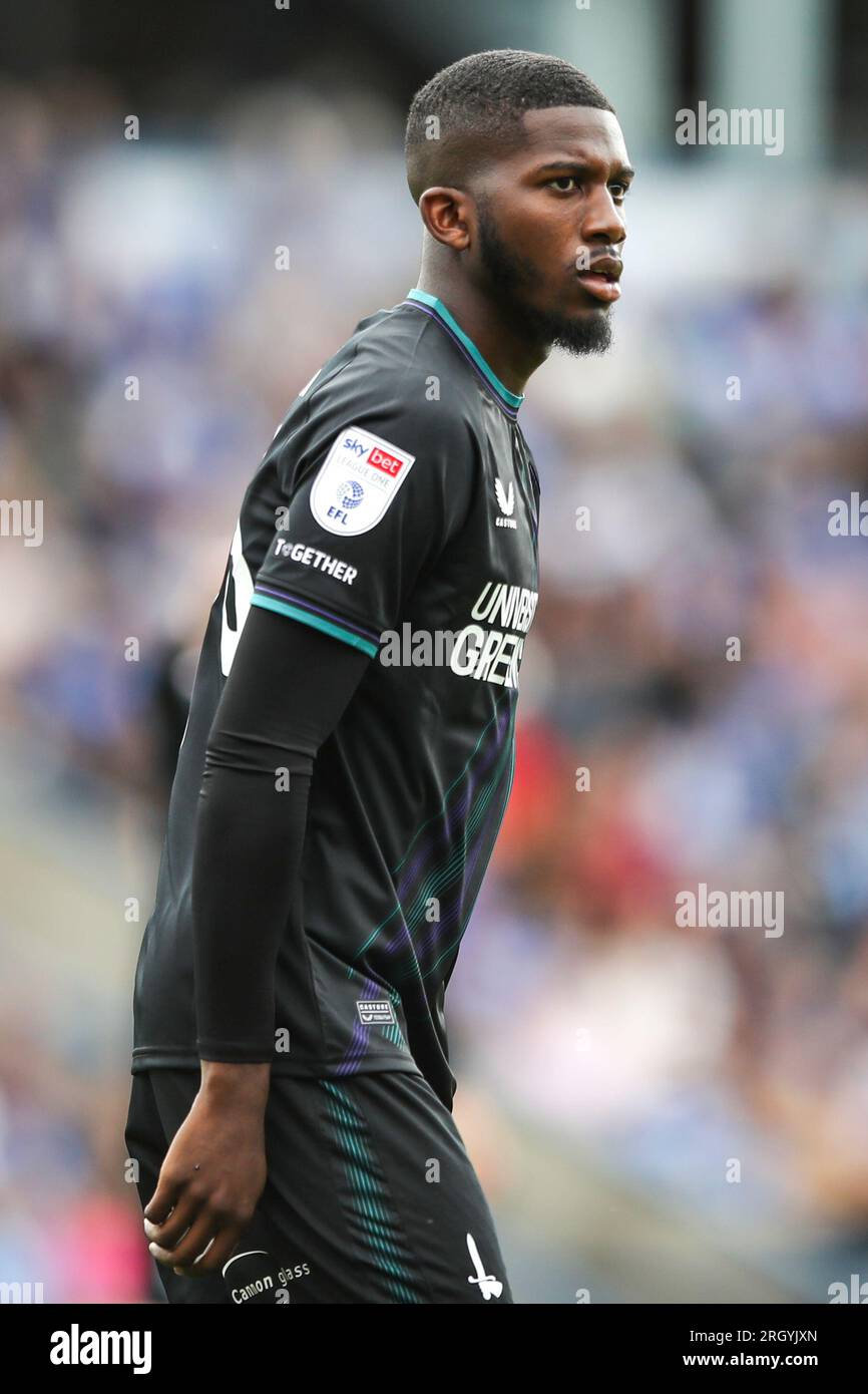 Peterborough on Saturday 12th August 2023. Daniel Kanu of Charlton Athletic during the Sky Bet League 1 match between Peterborough and Charlton Athletic at London Road, Peterborough on Saturday 12th August 2023. (Photo: Tom West | MI News) Credit: MI News & Sport /Alamy Live News Stock Photo