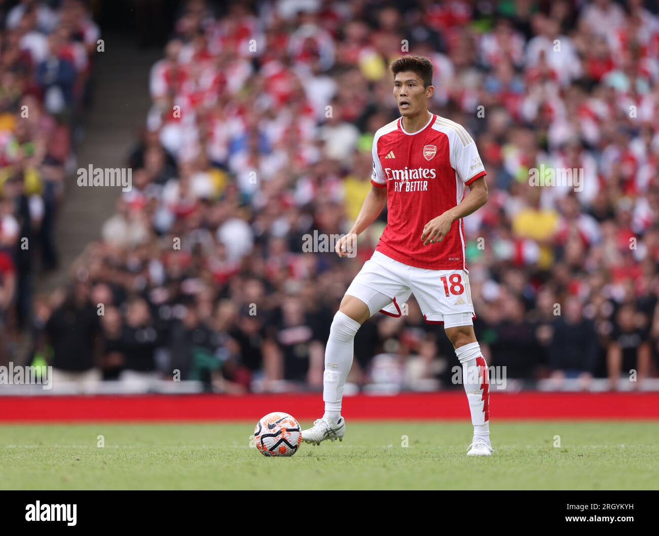 Arsenal's Takehiro Tomiyasu during the Premier League match at the Emirates  Stadium, London. Picture date: Saturday December 11, 2021 Stock Photo -  Alamy