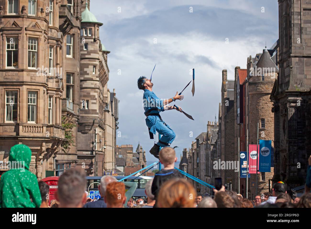 Royal Mile, Edinburgh, Scotland, UK. 12 August 2023. Edinburgh Festival