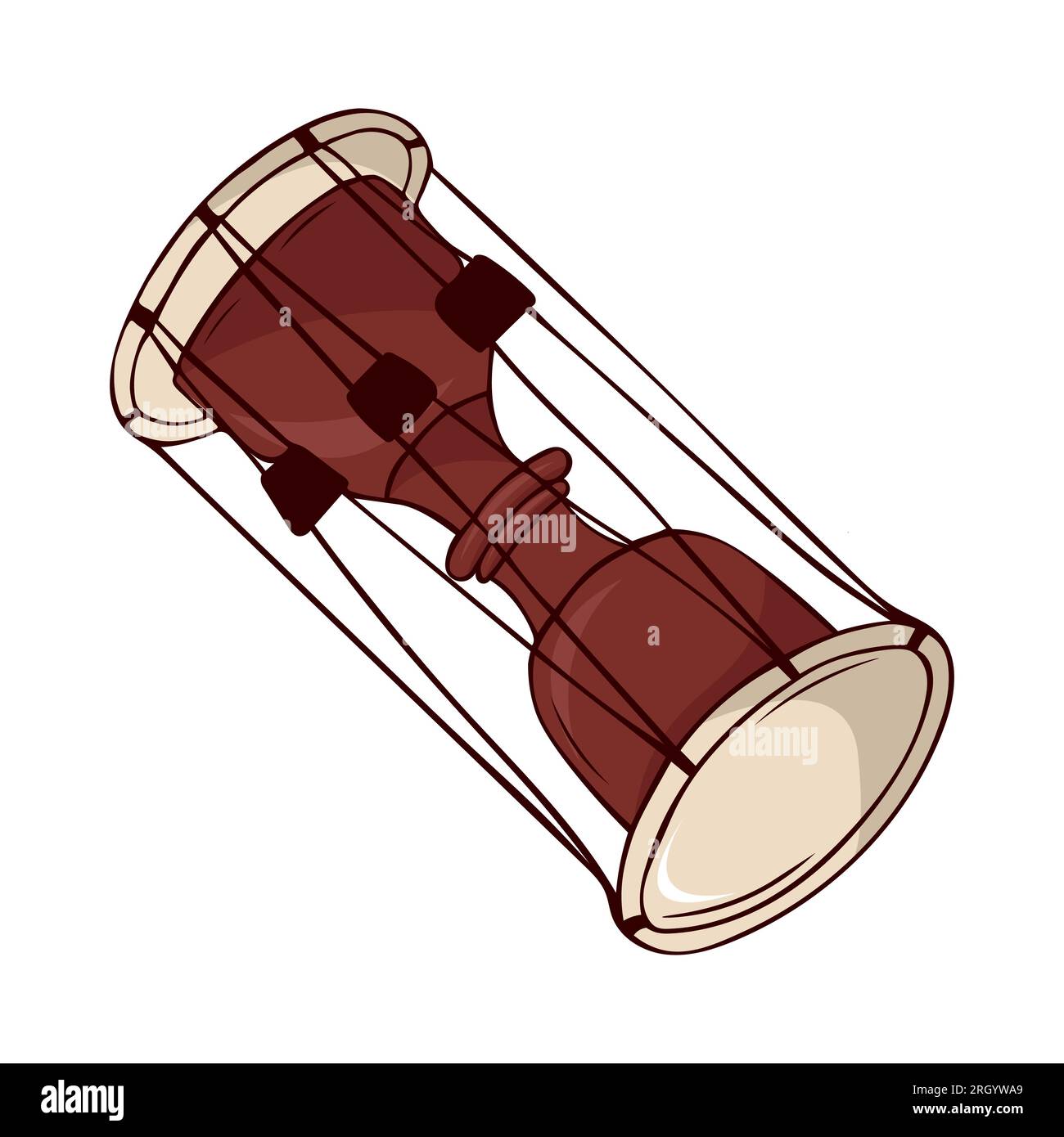 Korean traditional national musical instrument drum changu vector  illustration Stock Vector Image & Art - Alamy