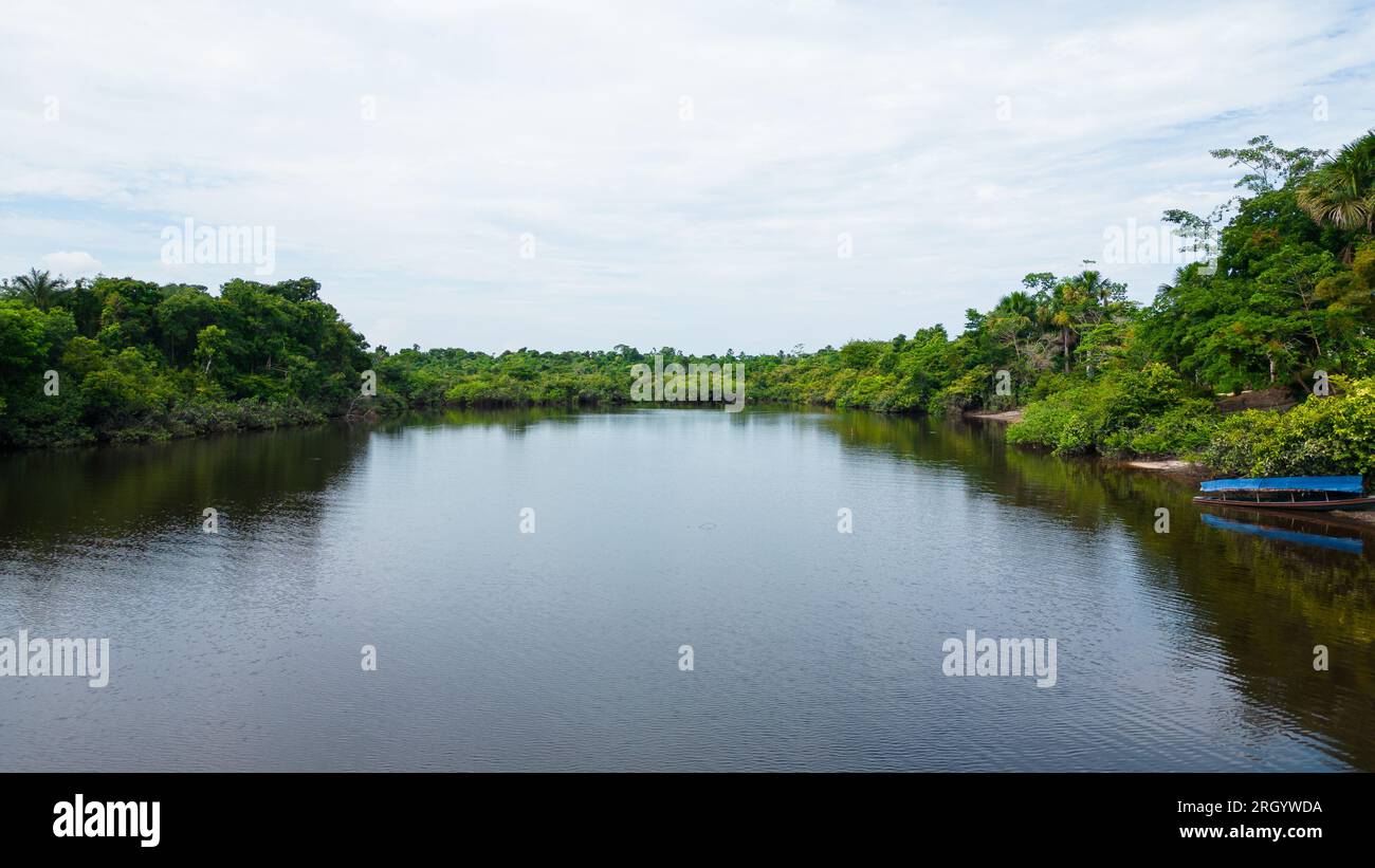 The Amazon rivers in the summer season present white sand beaches, Amazonian beaches that are