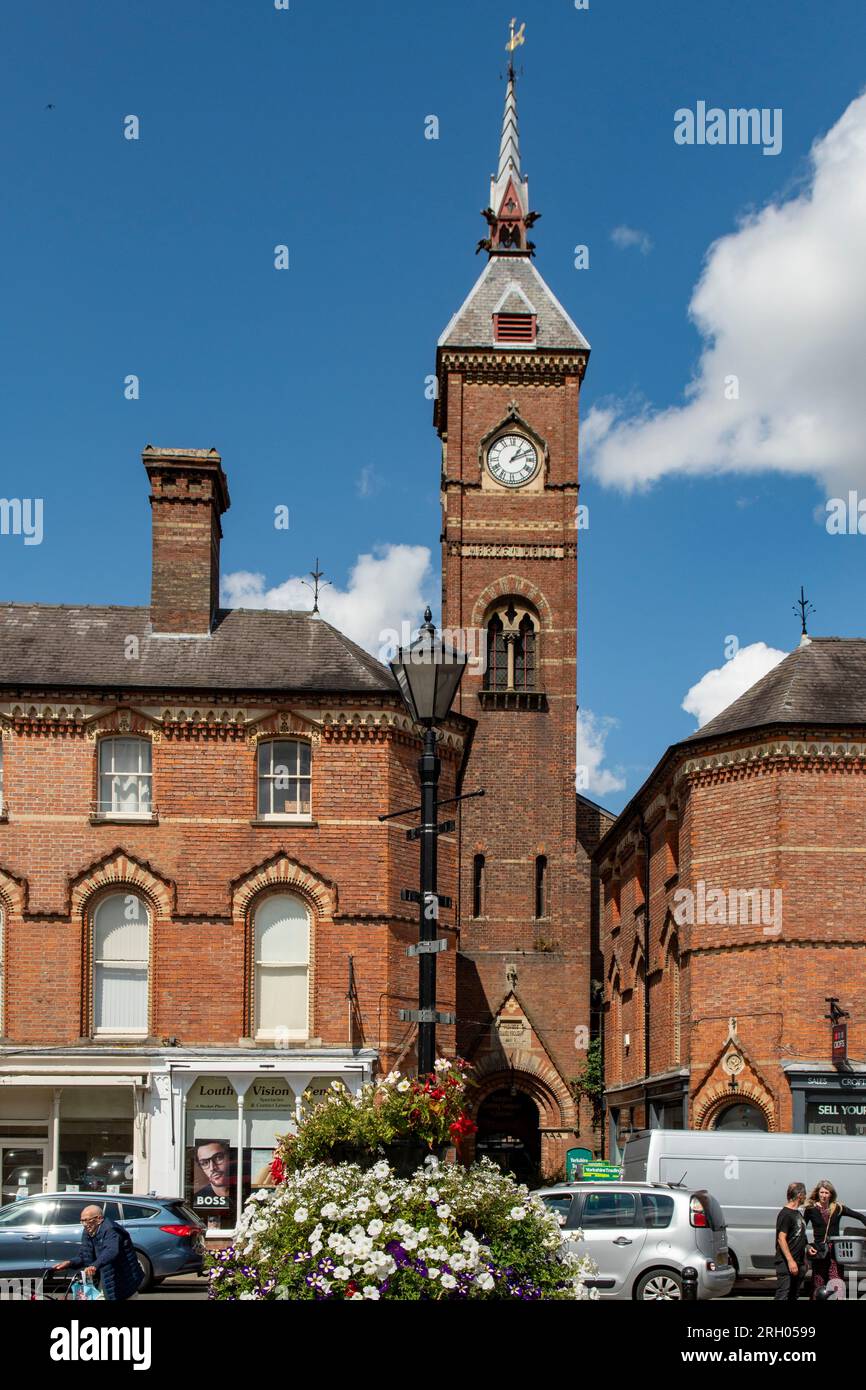 Market Hall Clock Tower, Louth, Lincolnshire, England Stock Photo Alamy