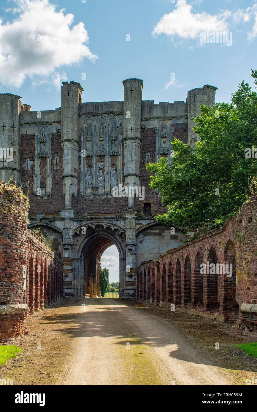 Thornton Abbey and Gatehouse, Thornton Curtis, Lincolnshire, England Stock Photo