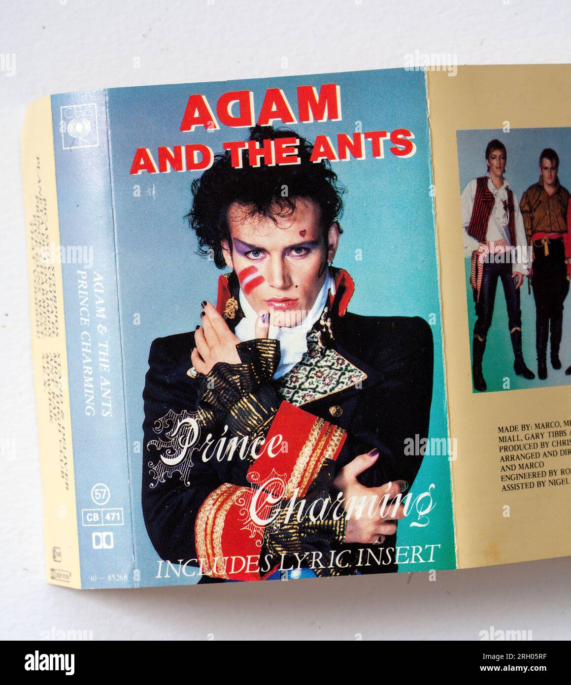 Adam and the Ants Prince Charming Music Cassette Tape Stock Photo
