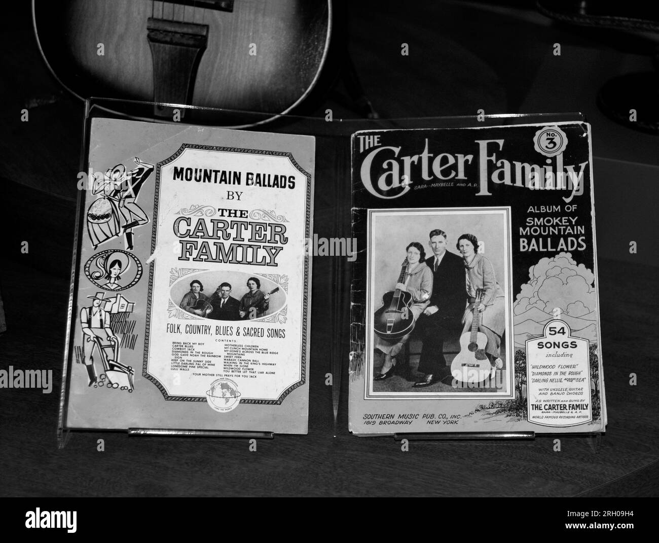 Sheet music, musical instruments and other items at the Carter Fold