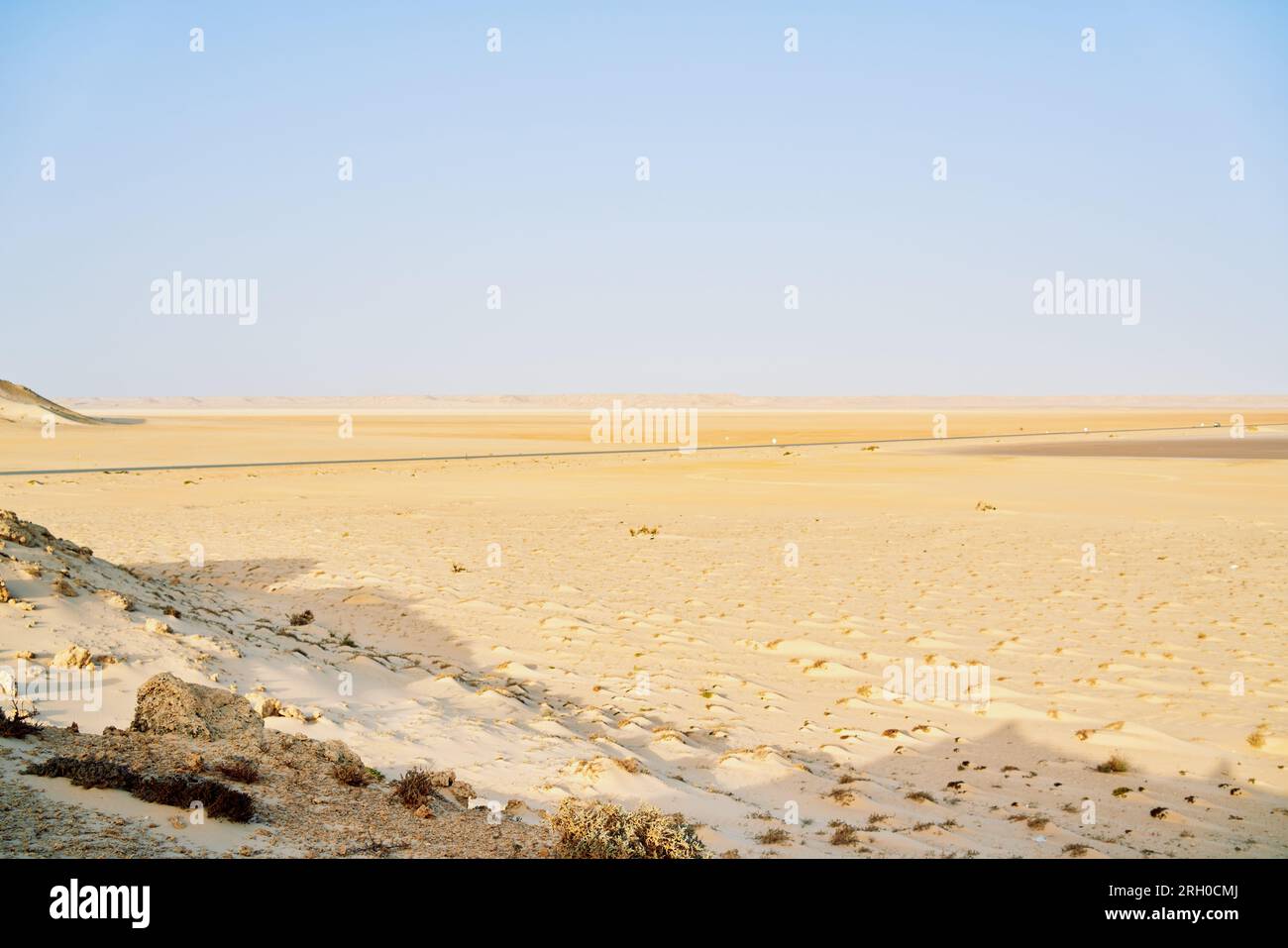 A wide view of the sahara desert and all it's beauty Stock Photo