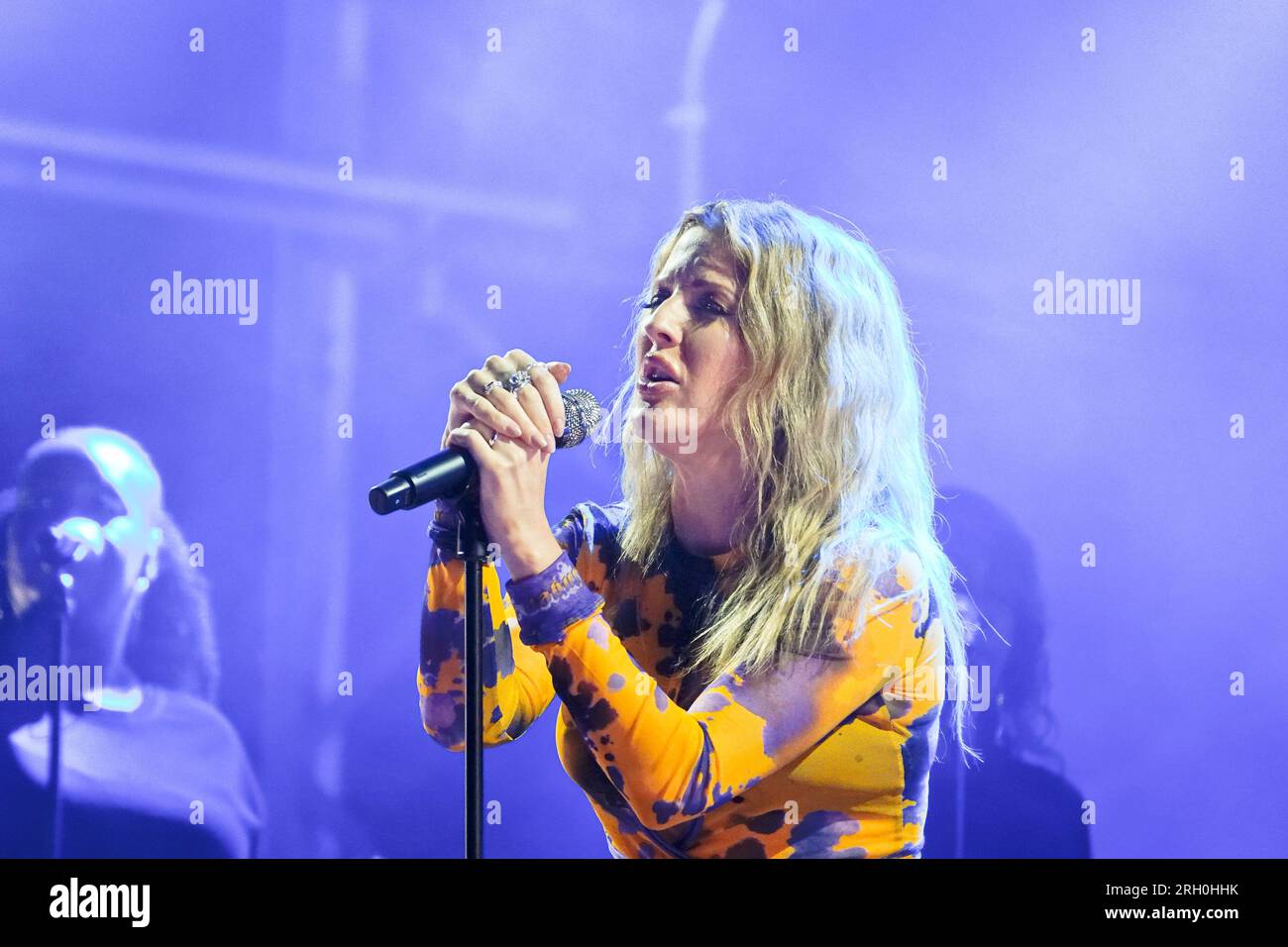 Walton on the Hill, Surrey, UK. 12th Aug, 2023. Ellie Goulding, stars on the festival stage after play on the third day of The AIG Women's Open at Walton Heath Golf Club ( organised by the Royal & Ancient Golf Club of St. Andrews - R&A Credit: Motofoto/Alamy Live News Stock Photo
