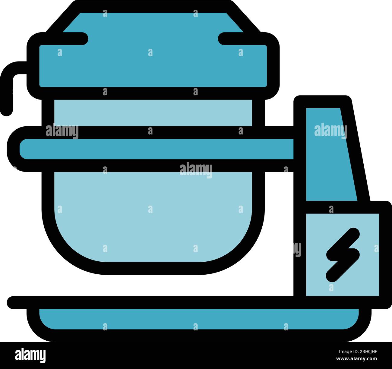 Work mixer icon outline vector. Concrete mix. Building worker color ...