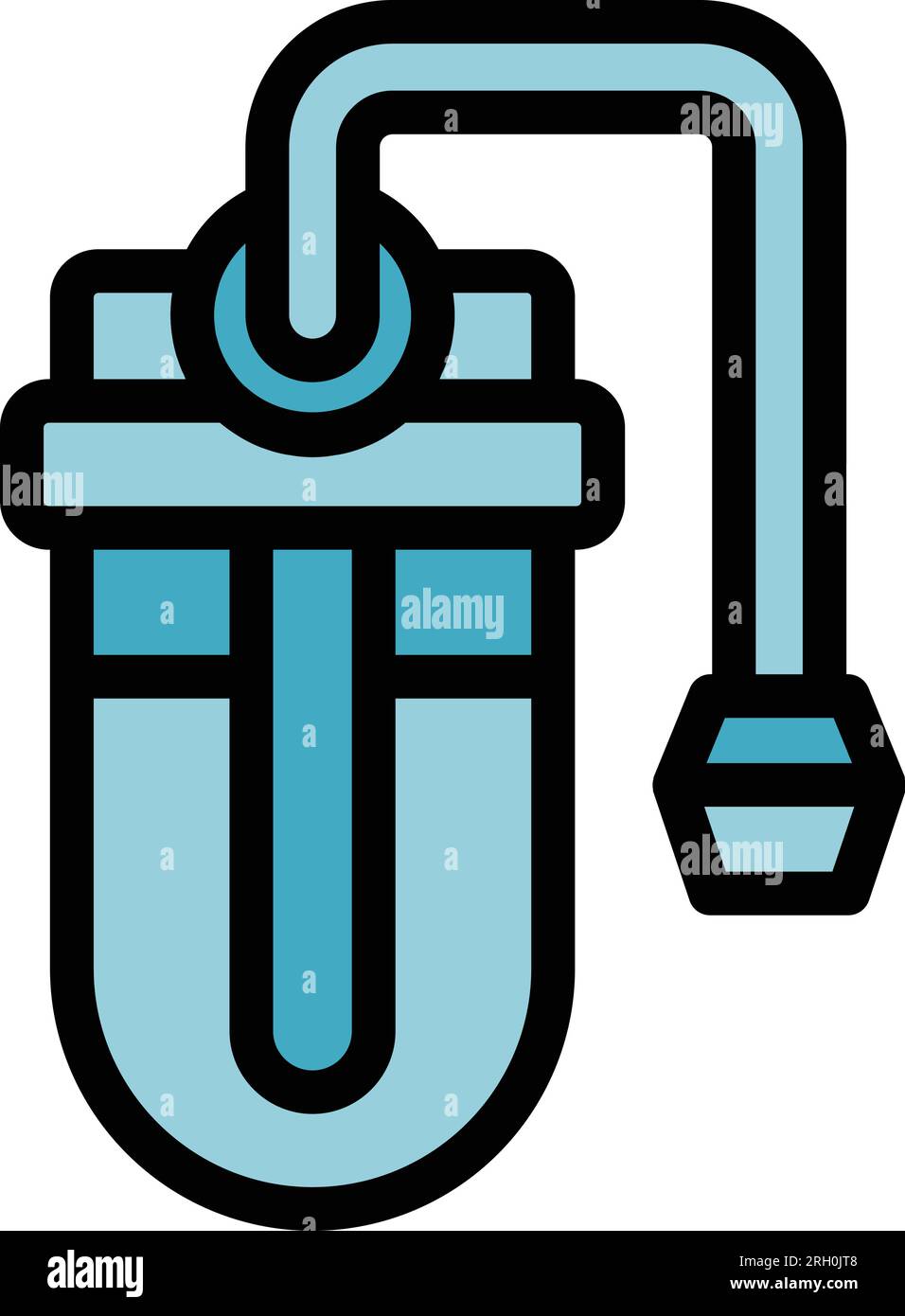 Water filter icon outline vector. Treatment equipment. System filter color flat Stock Vector