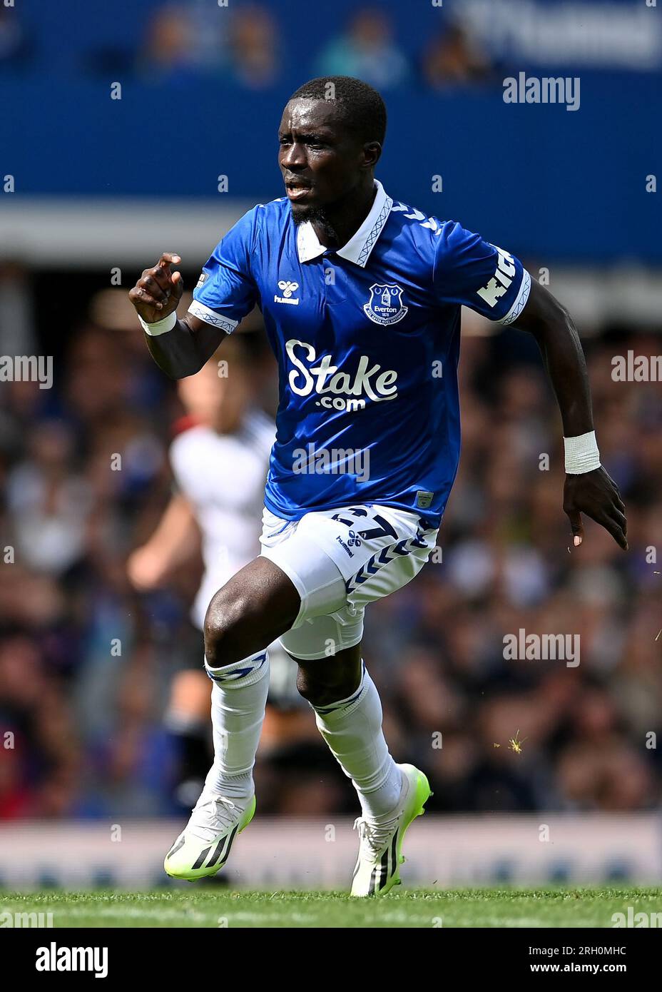 Liverpool, England, 12th August 2023. Idrissa Gueye of Everton during the Premier League match at Goodison Park, Liverpool. Picture credit should read: Gary Oakley / Sportimage Stock Photo