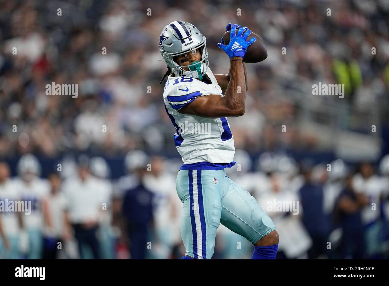Dallas Cowboys wide receiver Jalen Tolbert 18 makes a touchdown