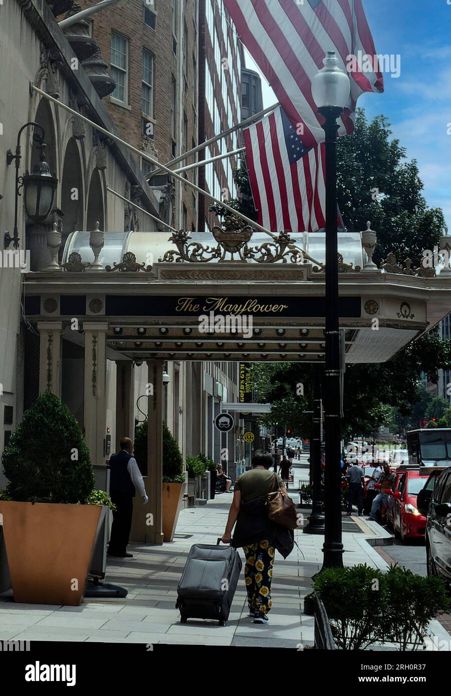 The Mayflower Hotel in downtown Washington DC Stock Photo Alamy