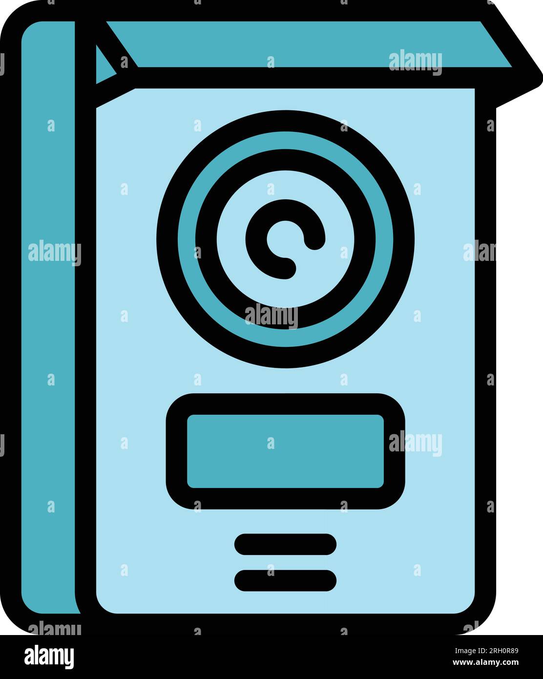 Video intercom equipment icon outline vector. Door system. Camera security color flat Stock Vector
