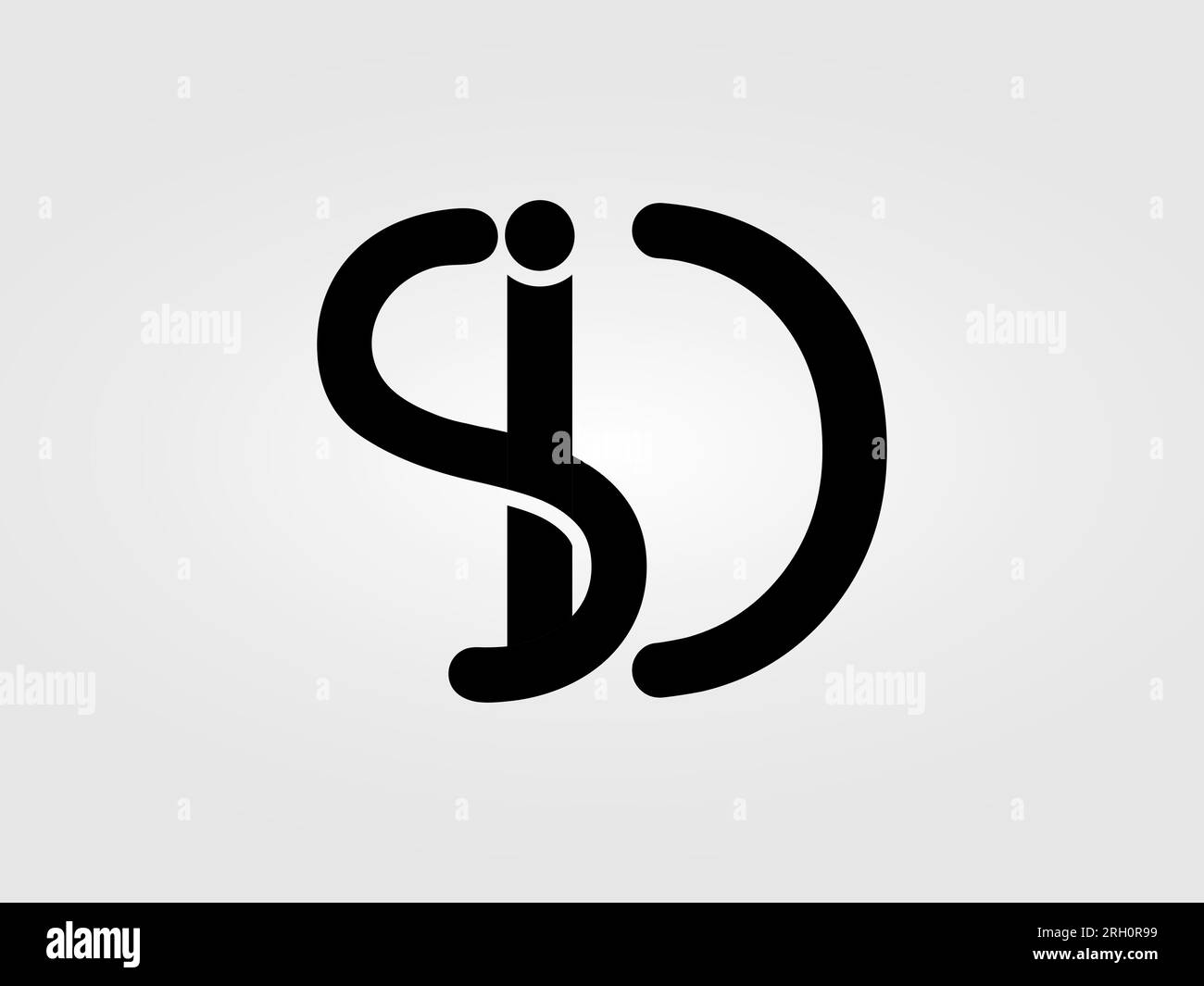Initial SD letter Logo Design vector Template. Monogram, lettermark SD