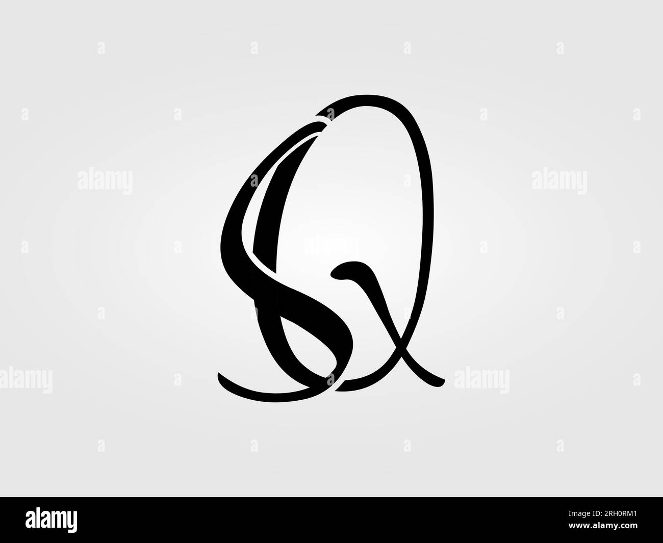 Initial SQ letter Logo Design vector Template. Monogram, lettermark SQ