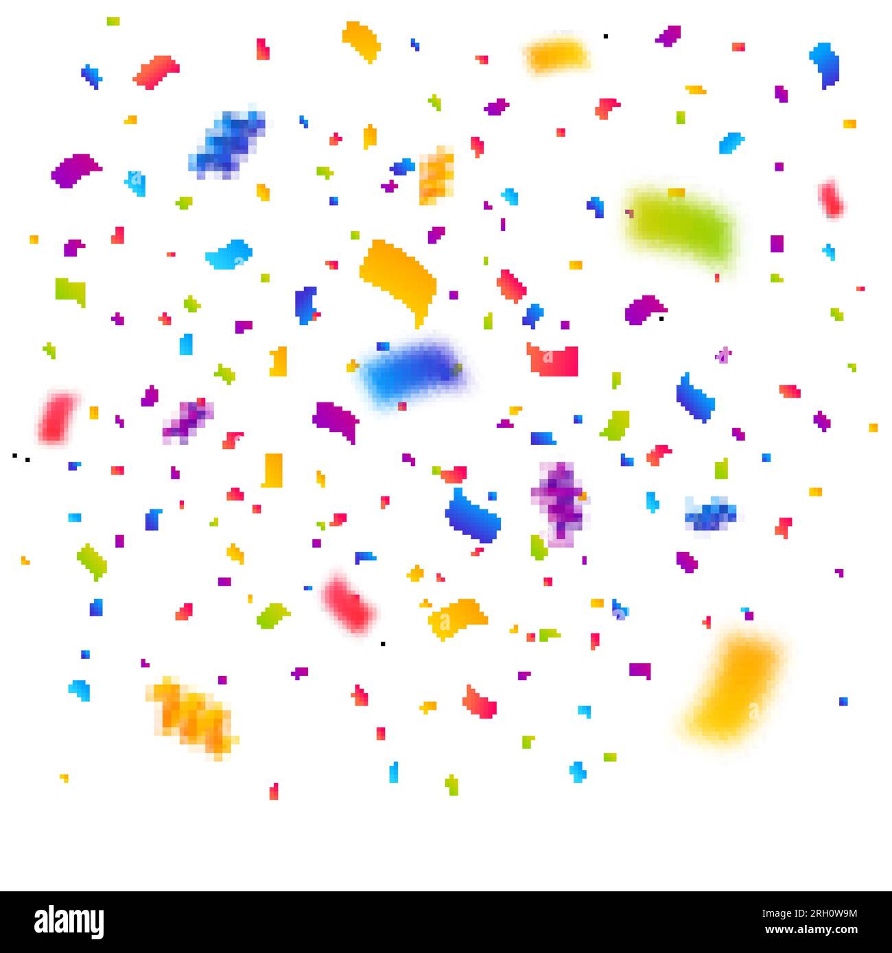 Confetti burst vector illustration. Color ribbons and streamers