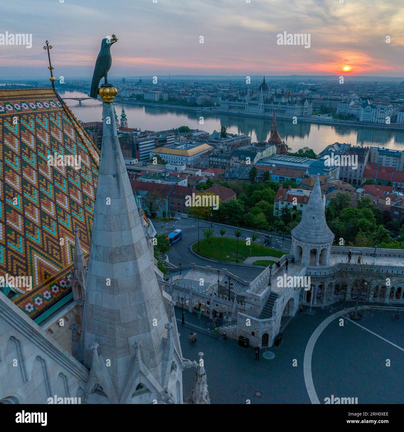 Aerial view of Budapest Stock Photo - Alamy