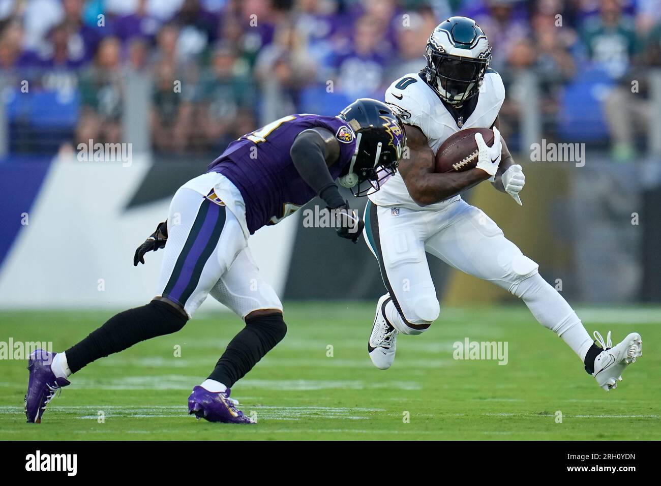 Philadelphia Eagles' D'Andre Swift plays during an NFL football game,  Thursday, Sept. 14, 2023, in Philadelphia. (AP Photo/Matt Slocum Stock  Photo - Alamy