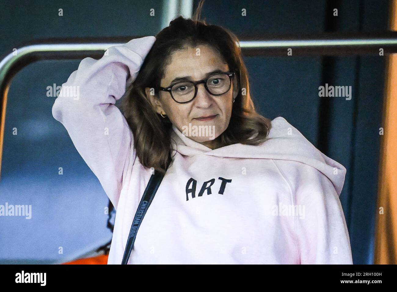 Fayza LAMARI mother of Kylian MBAPPE during the French championship