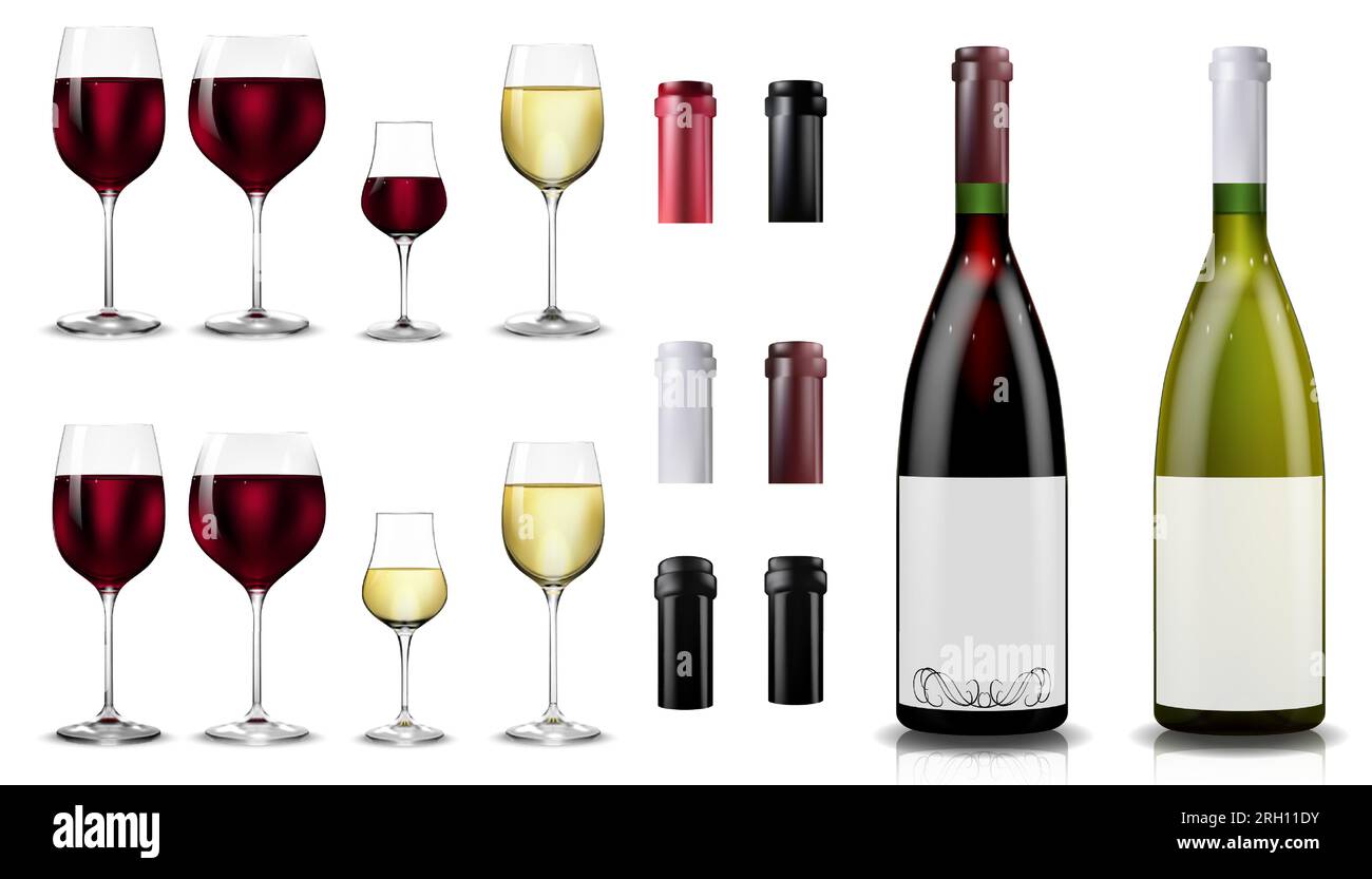 Mockup wine bottle Stock Vector Images Alamy