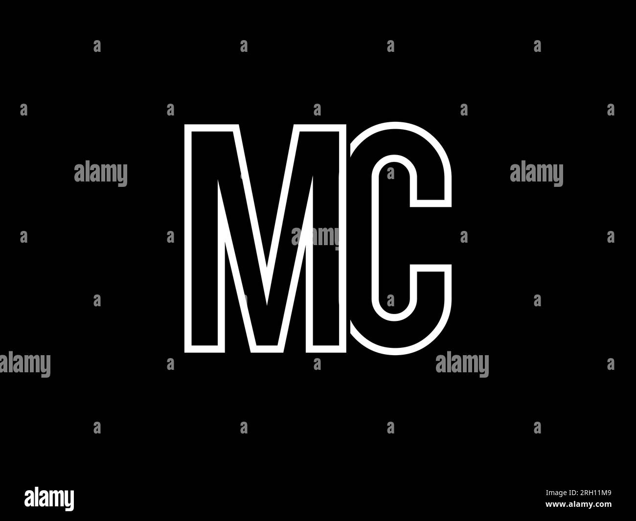 Initial MC letter Logo Design vector Template. Monogram or letter mark ...