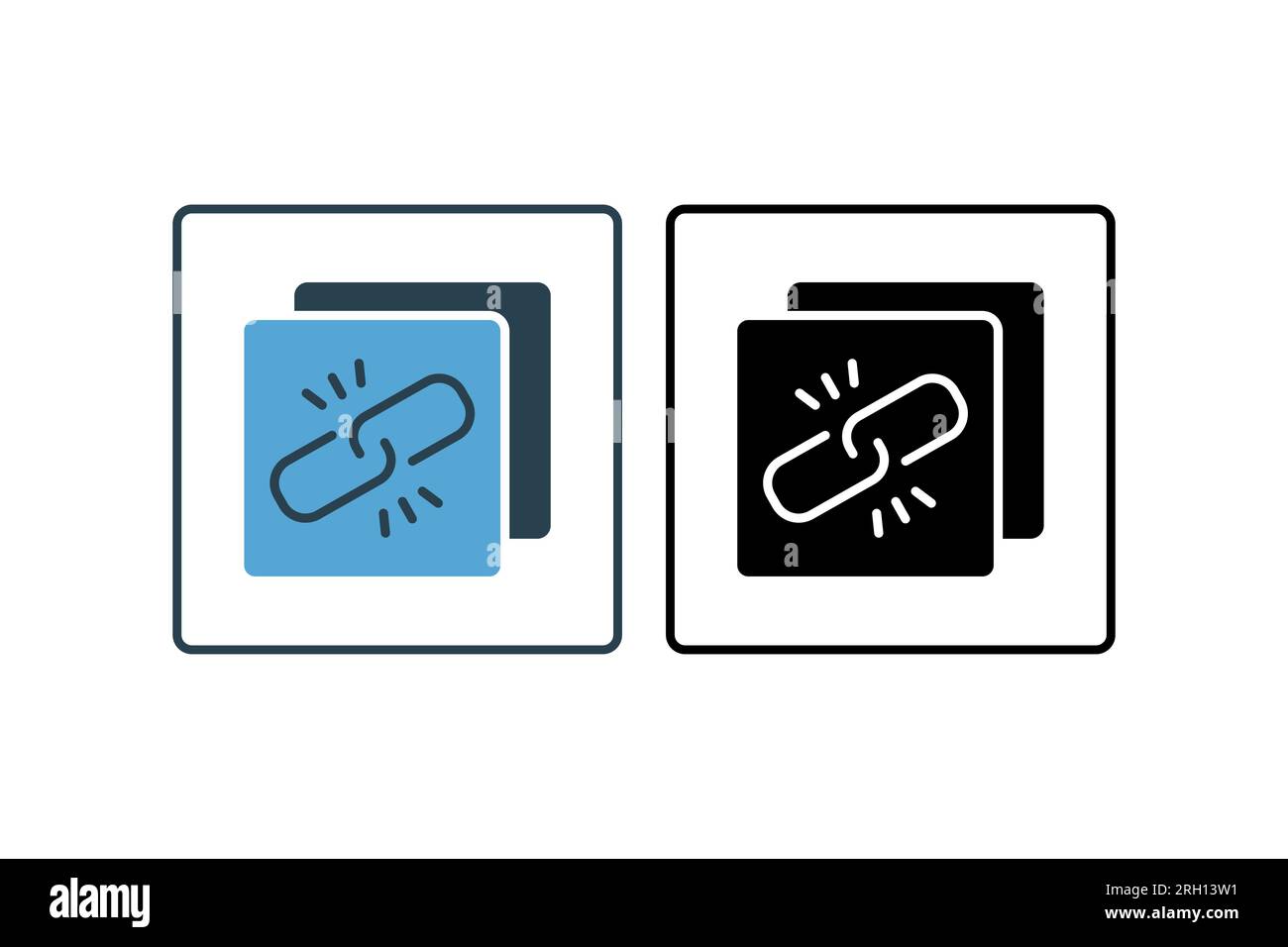 Copy link icon. suitable for web site design, app, user interfaces. solid icon style. Simple vector design editable Stock Vector