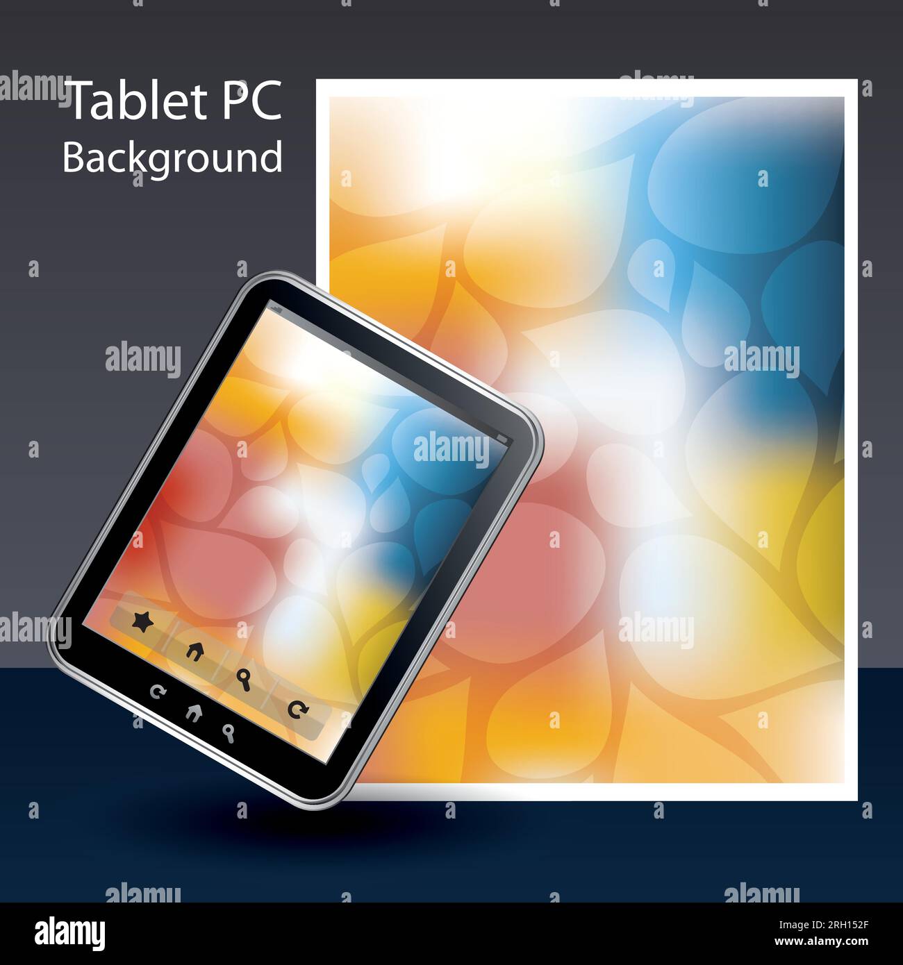 Tablet PC Background Stock Vector