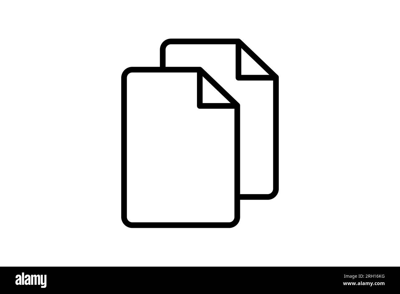 Duplicate icon. suitable for web site design, app, user interfaces. line icon style. Simple vector design editable Stock Vector
