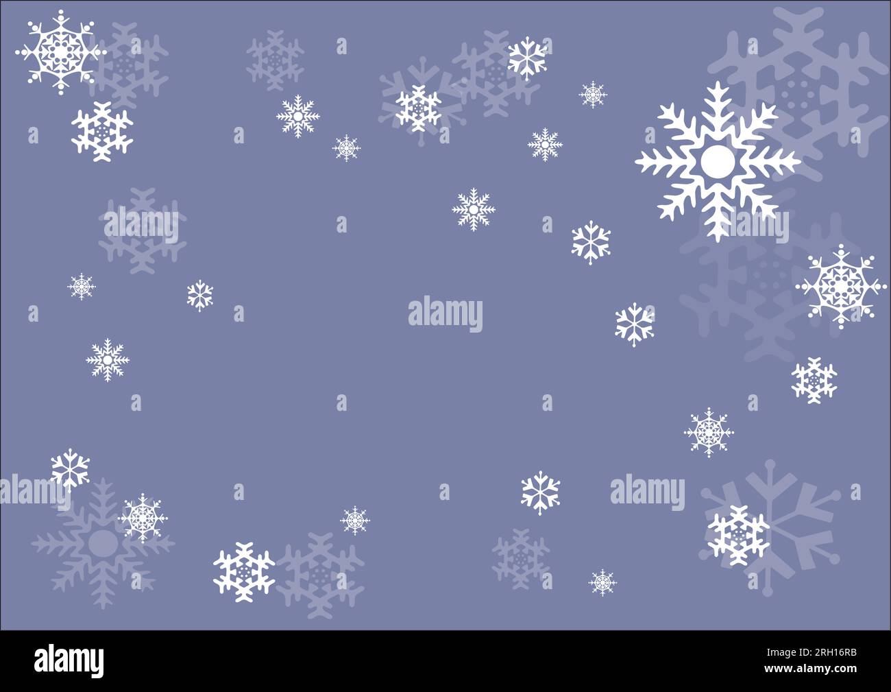 Christmas Card Snowflakes Printable