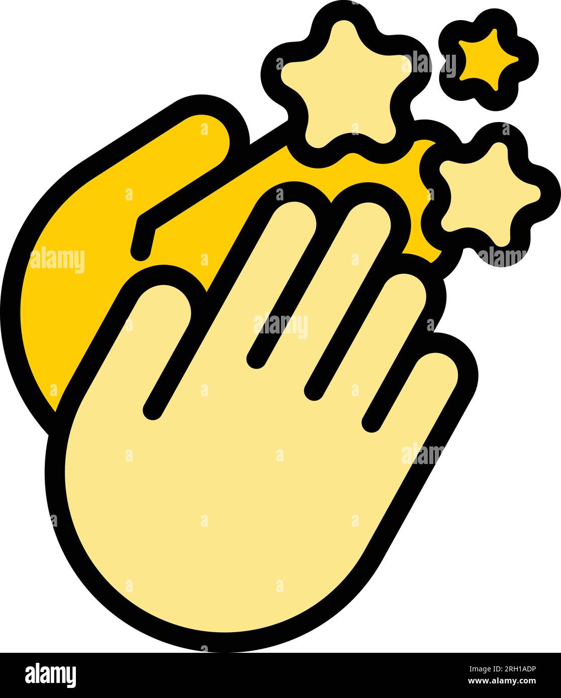 Vip event clap icon outline vector. Cinema star. Movie art color flat ...