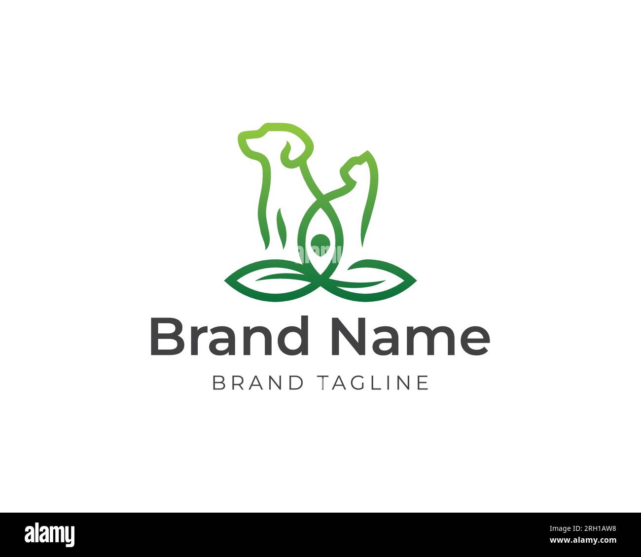 yoga meditation pet logo. pet meditation logo. pet logo template. pet