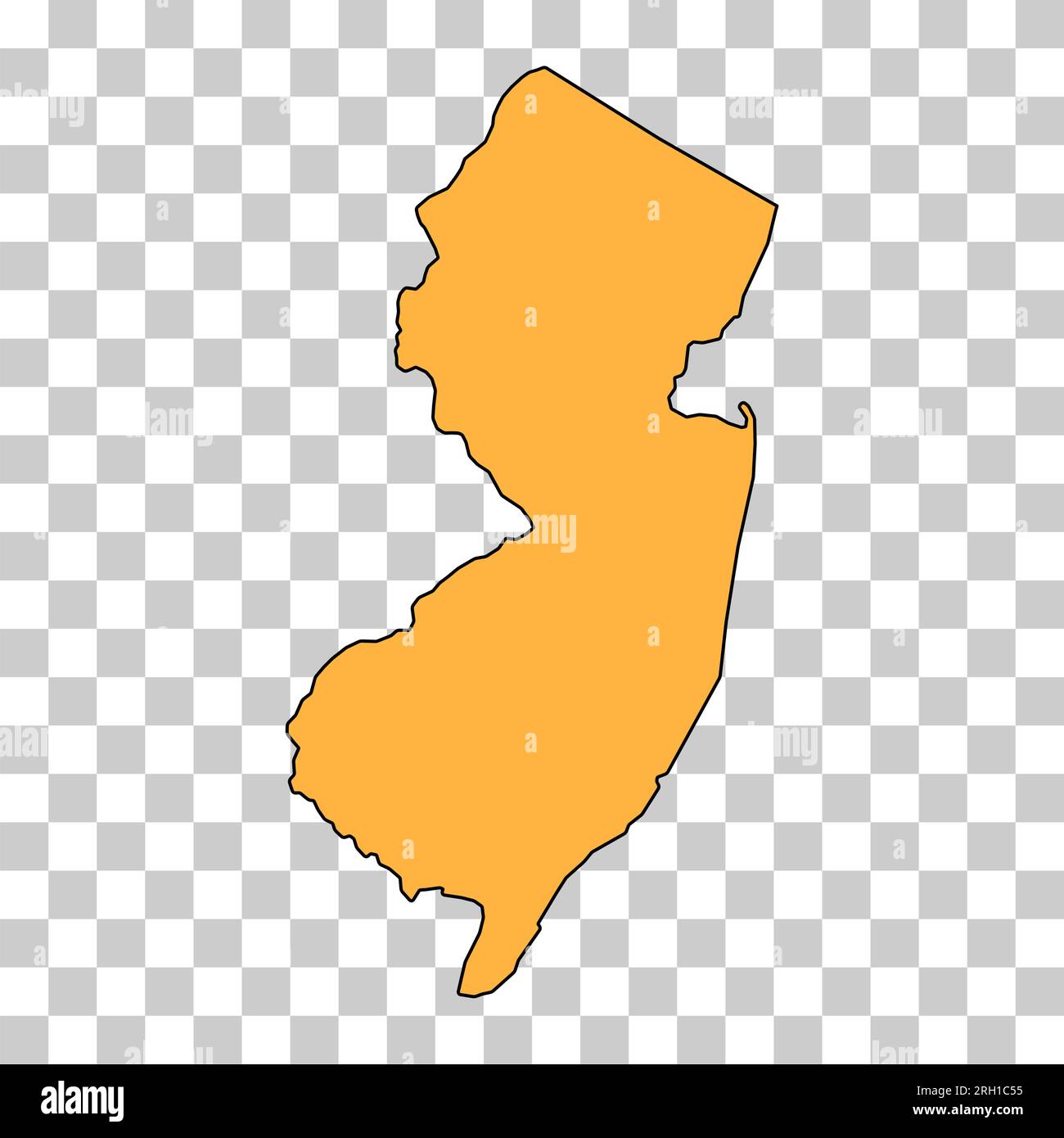 New Jersey map united states of - New Jersey Map United States Of America Flat Concept Icon Symbol Vector Illustration 2RH1C55 