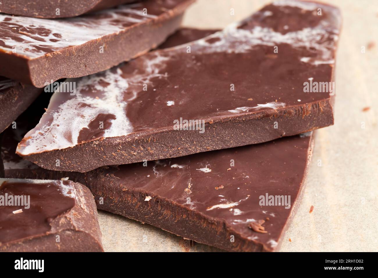 chocolate with cocoa and a high content of cocoa butter, chocolate dessert with cocoa sugar and