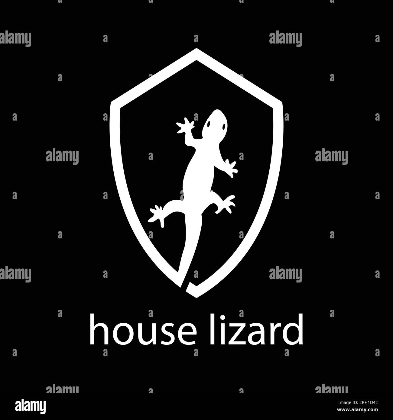 Lizard logo vector. Logo about protection from lizard. Lizard and ...