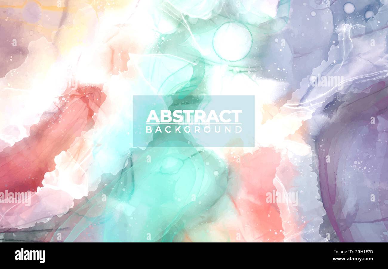 Abstract colorful background, wallpaper. Mixing acrylic paints. Modern