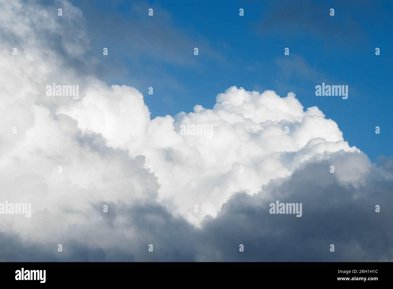 White clouds in the blue sky Stock Photo