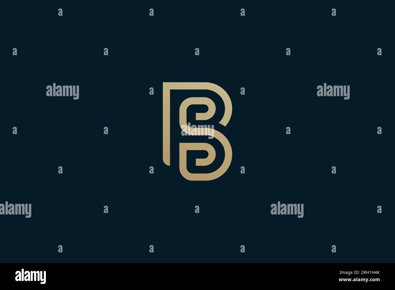 BS or SB logo design . initial logo of BS or SB in super creative way. vector illustration Stock Vector