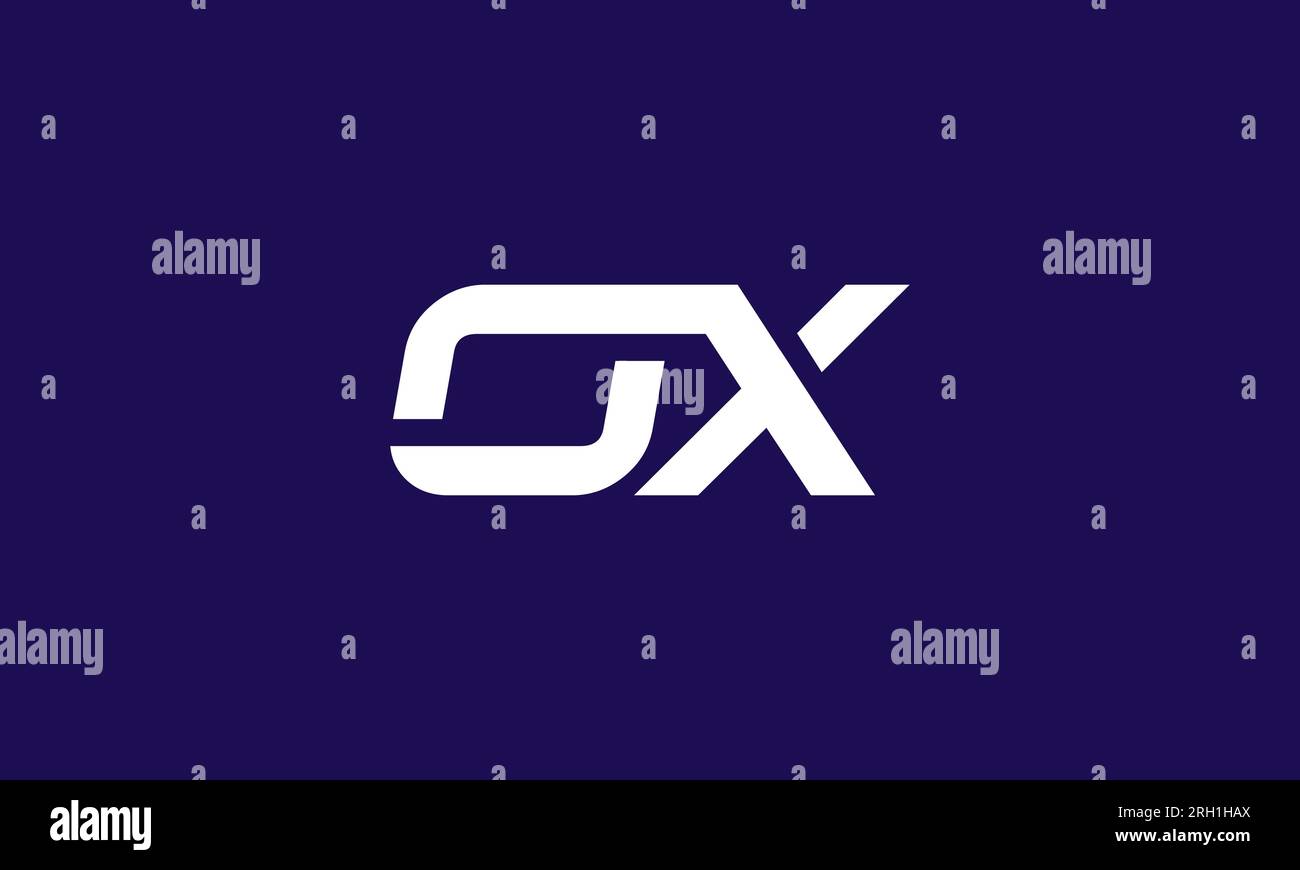Modern Letter OX or XO logo design. simple and modern style . vector illustration Stock Vector