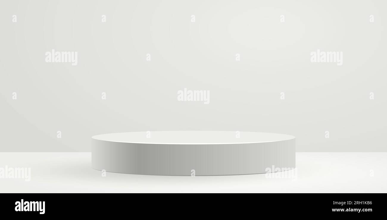 White stage background vector illustration Stock Vector Image & Art - Alamy