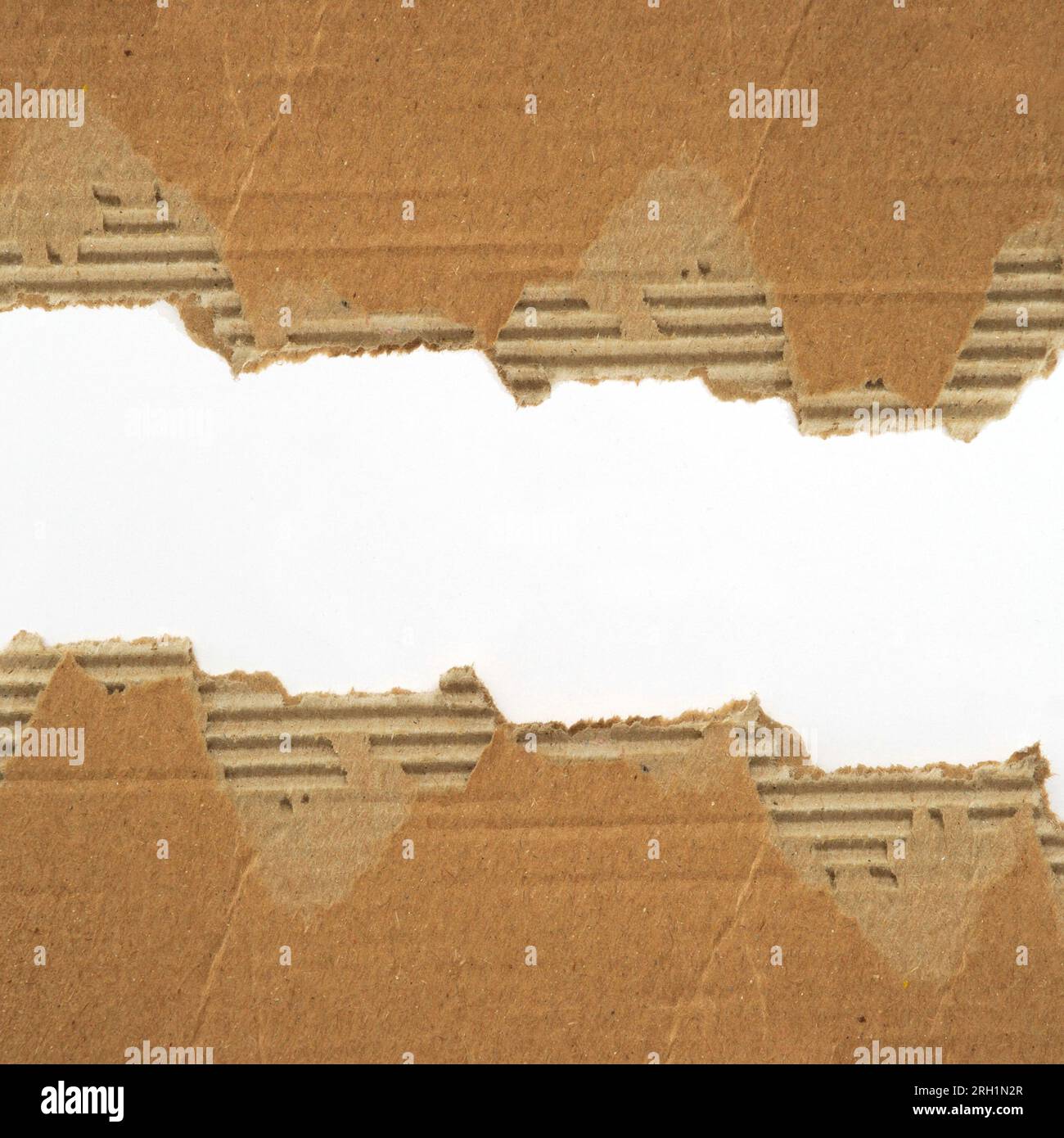 pieces of brown teared cardboard isolated Stock Photo - Alamy