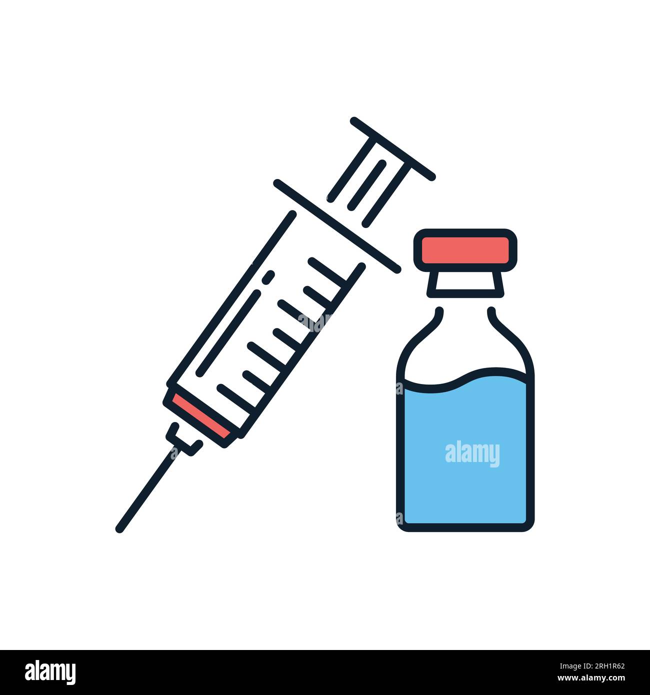 Vaccine injection icon editable hi-res stock photography and images - Alamy