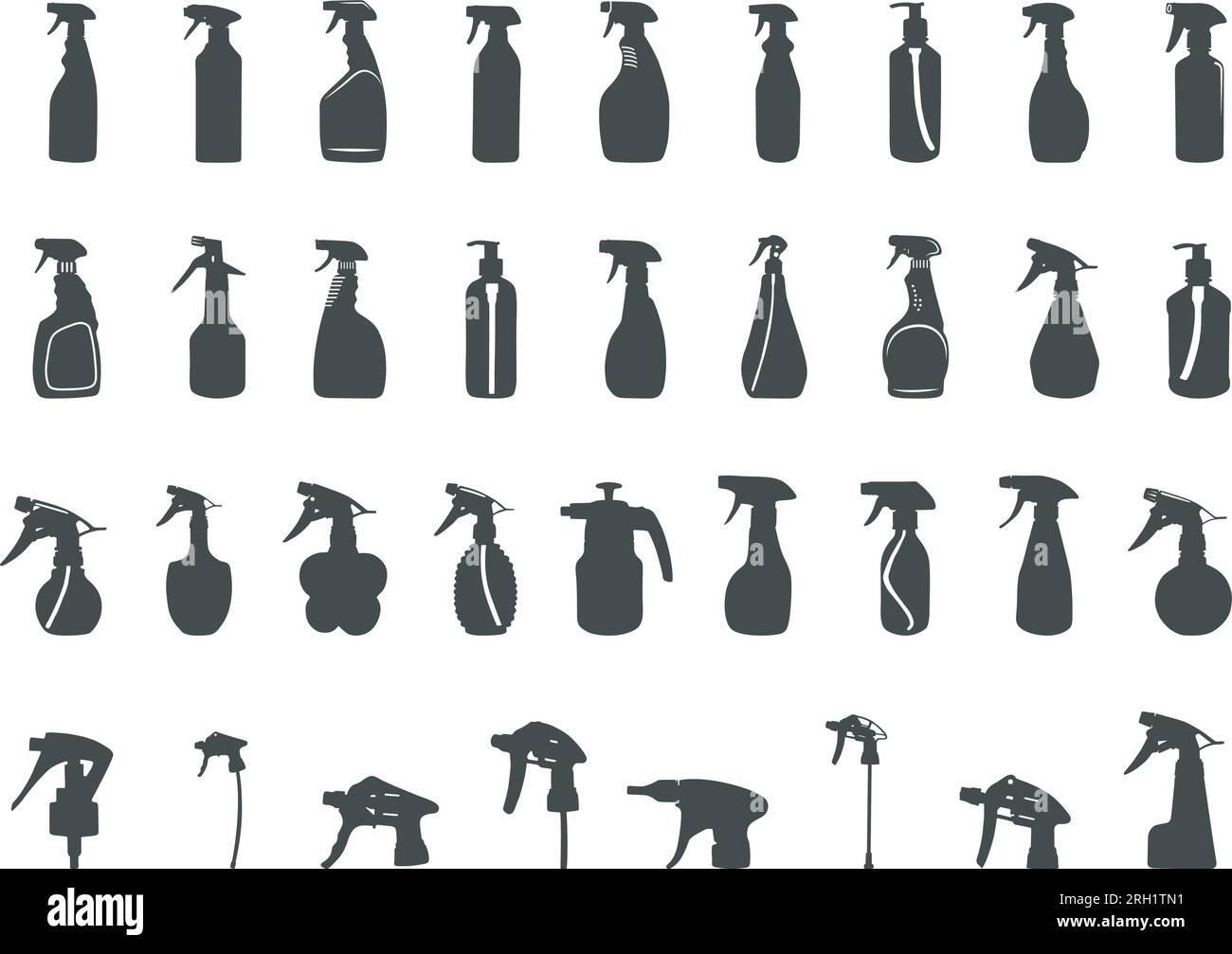 Spray bottle silhouette, Spray bottle SVG, Cleaner spray silhouette