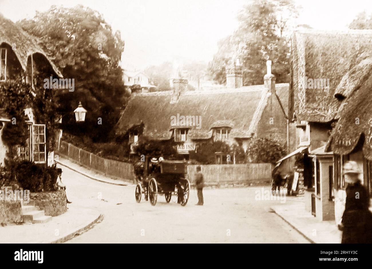 Crab and Lobster pub, Shanklin, Isle of Wight, Victorian period Stock