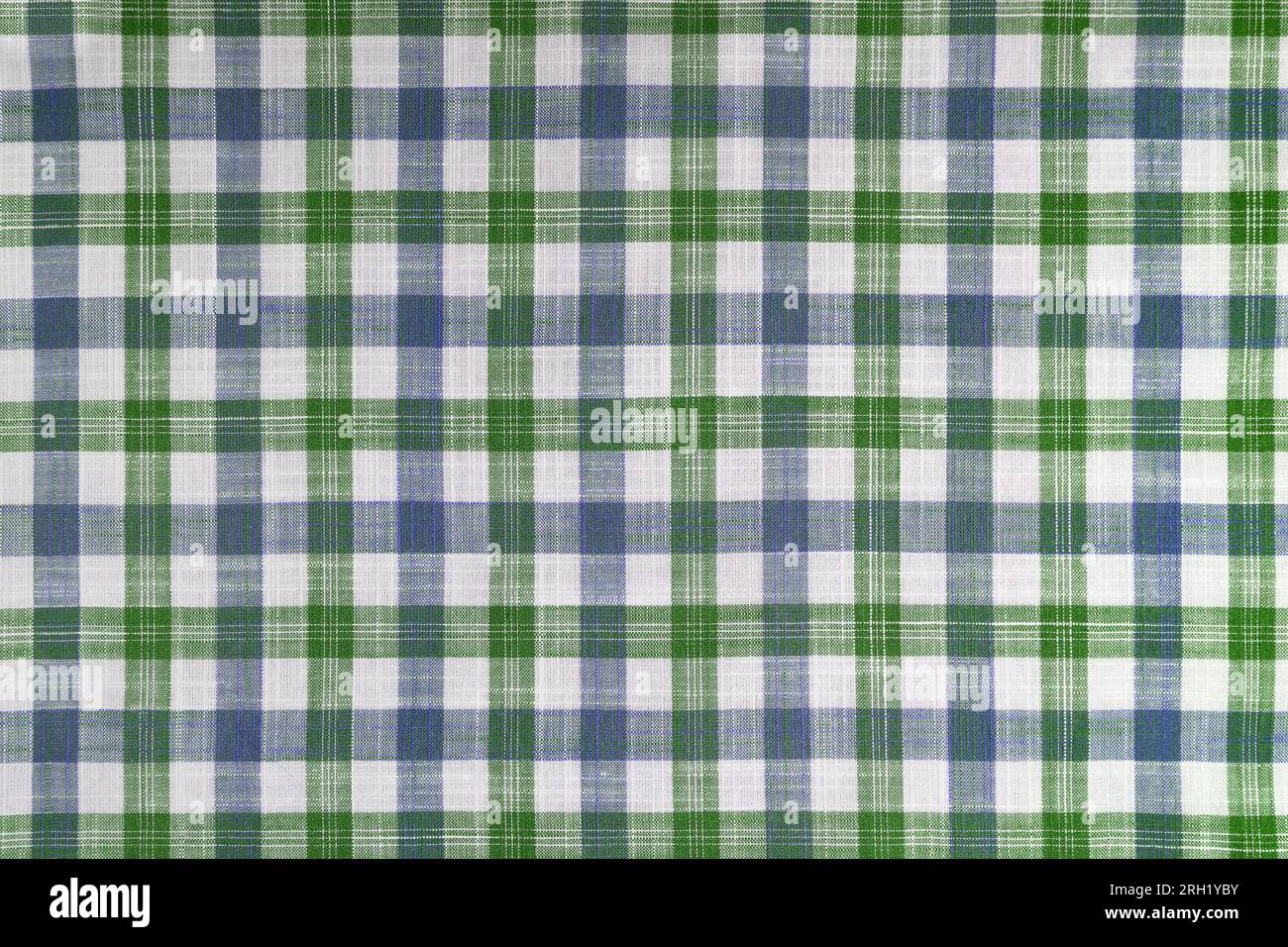 Green Plaid Fabric 