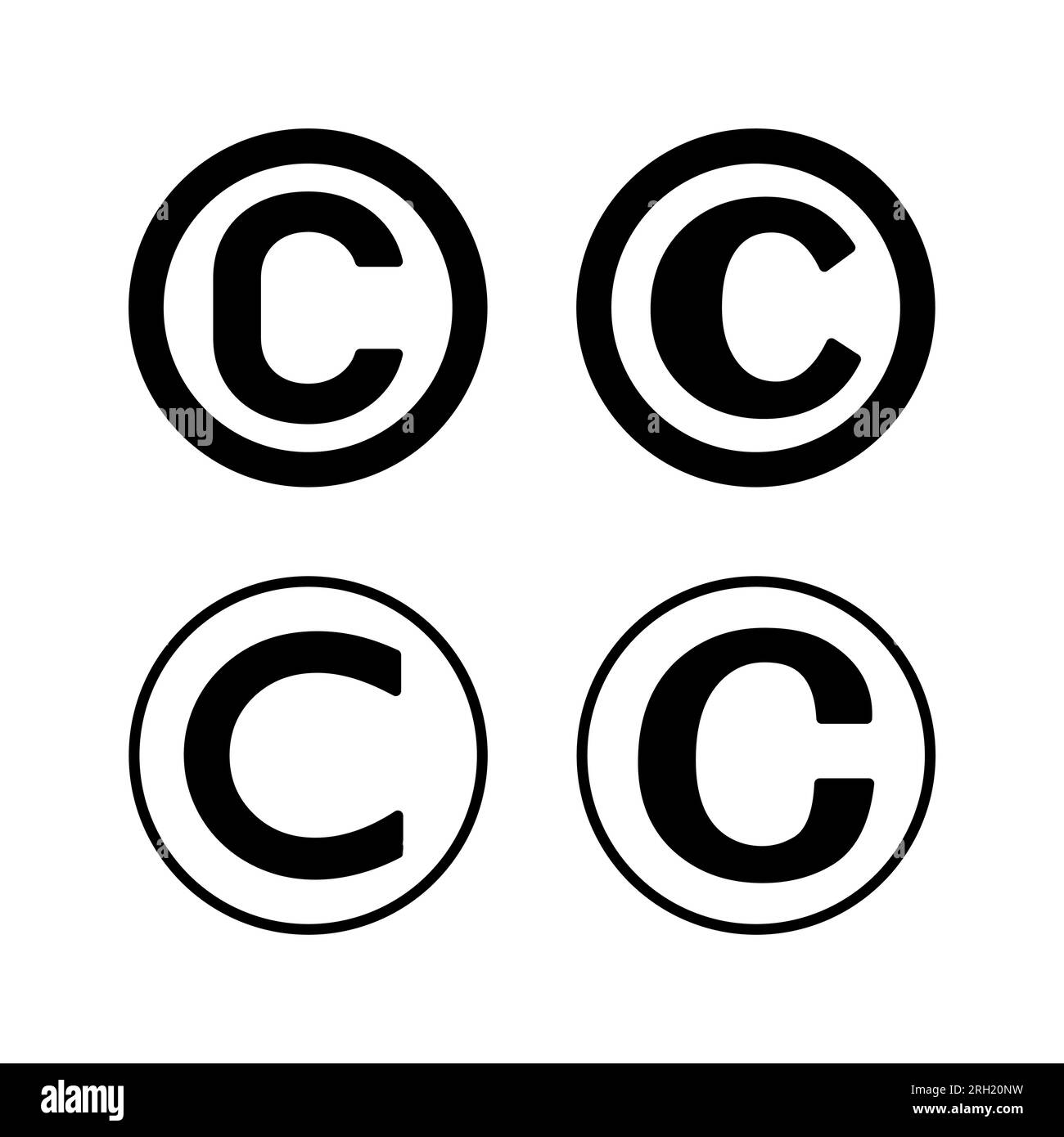 Copyright icon vector. copyright symbol Stock Vector Image & Art - Alamy