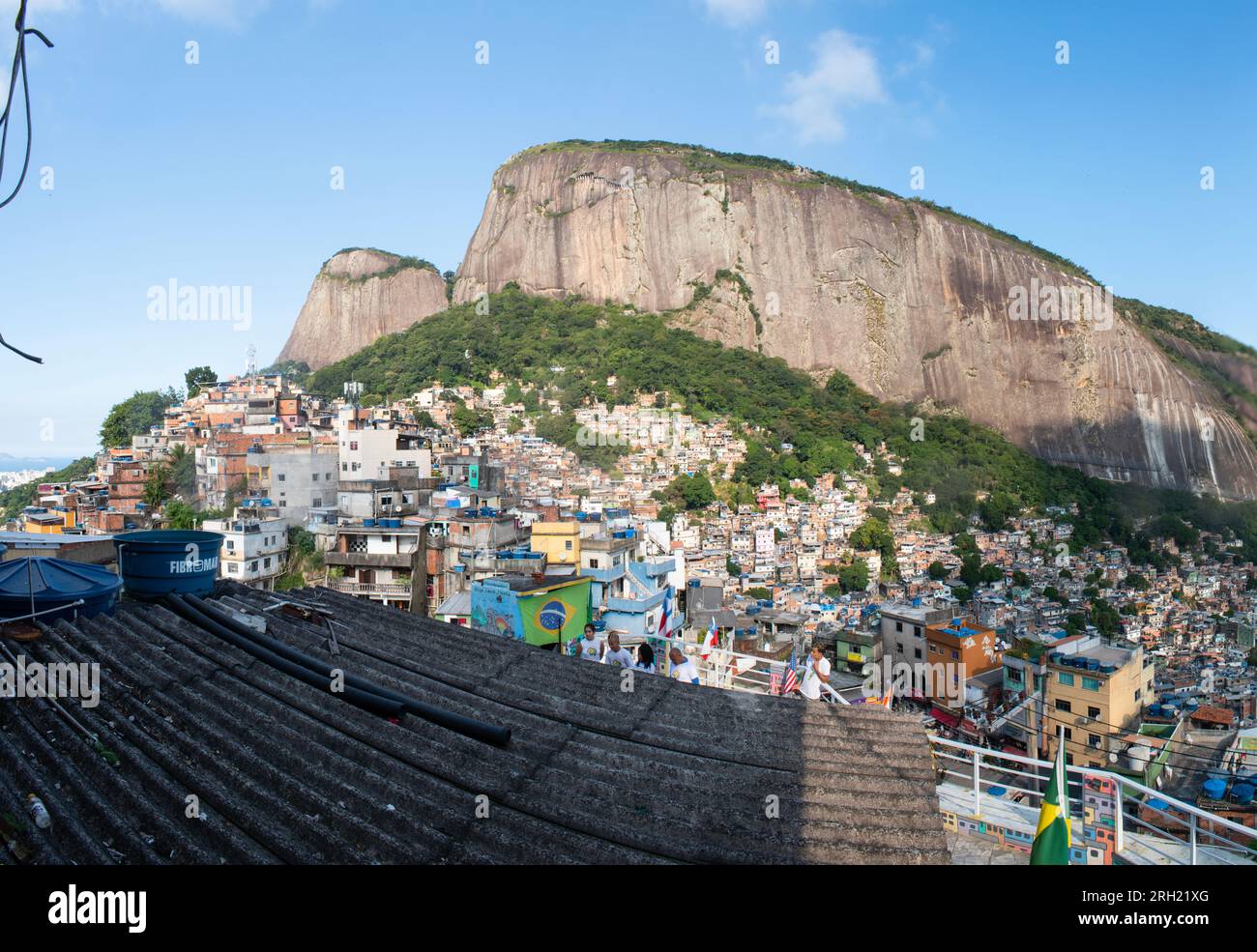 Brazil: the mountains and panoramic skyline of Rocinha, the famous ...