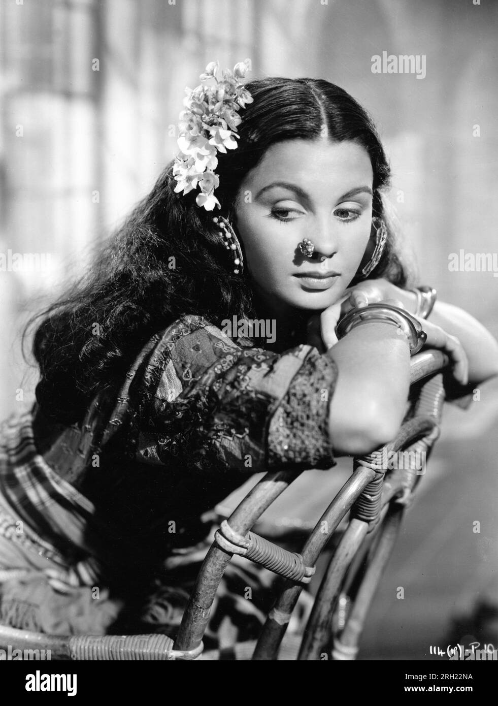 JEAN SIMMONS Portrait as Kanchi in BLACK NARCISSUS 1947 written and ...